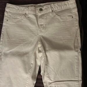 Mossimo Skinny Jeans Mid-Rise Jegging Adult Size 6  White Denim Stretch Super